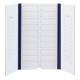 Globe Scientific 513025B 20-Place Cardboard Microscope Slide Mailer - Blue