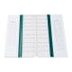 Globe Scientific 513025G 20-Place Cardboard Microscope Slide Mailer, Green - Bottom View