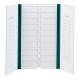 Globe Scientific 513025G 20-Place Cardboard Microscope Slide Mailer - Green
