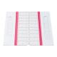 Globe Scientific 513025P 20-Place Cardboard Microscope Slide Mailer, Pink - Bottom View