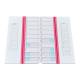Globe Scientific 513025P 20-Place Cardboard Microscope Slide Mailer, Pink - with Slides (Microscope Slides are Sold Separately)