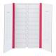 Globe Scientific 513025P 20-Place Cardboard Microscope Slide Mailer - Pink