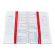Globe Scientific 513025R 20-Place Cardboard Microscope Slide Mailer, Red - with Slides (Microscope Slides are Sold Separately)
