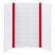 Globe Scientific 513025R 20-Place Cardboard Microscope Slide Mailer - Red