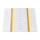 Globe Scientific 513025Y 20-Place Cardboard Microscope Slide Mailer, Yellow - Bottom View