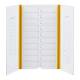 Globe Scientific 513025Y 20-Place Cardboard Microscope Slide Mailer - Yellow