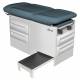 Model 5240-145 Manual Exam Table with Side Step and Four Storage Drawers - Lakeside Blue
