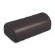 Clinton 52 Vinyl Covered Half Round Pillow with Flat Side, Hook and Loop Closure - Black