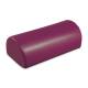 Clinton Vinyl Covered Half Round Pillow with Flat Side, Hook and Loop Closure - Burgundy