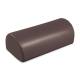 Clinton Vinyl Covered Half Round Pillow with Flat Side, Hook and Loop Closure - Gunmetal