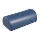Clinton Vinyl Covered Half Round Pillow with Flat Side, Hook and Loop Closure - Slate Blue
