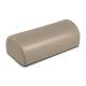 Clinton Vinyl Covered Half Round Pillow with Flat Side, Hook and Loop Closure - Warm Gray