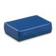 Clinton 53 Vinyl Covered Cube with Hook and Loop Closure, 3" Height - Royal Blue