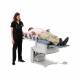 Brewer 5700PLUS-PR46 FLEX™ High-Low Plus Exam Table with Pneumatic Back, Blue Fog Upholstery - Flat (The ComfortGrip™ Patient Assist Handles and EasyGlide™ Mobility System are Sold Separately)