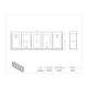 Poltex 5GBST Standard Glove Box Holder, 5 Box Capacity - Dimensions