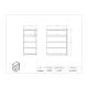 Poltex 5LGMICRO Large Microtube Rack Holder, 4 Position - Dimensions