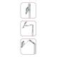 Pegasus Medical 5WRS-TLMD Telemedia Roll Stand with Double Joined Arm - Tablet Holder Positionns (The Tablet is Not Included.)