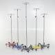Stainless Steel 6-Leg Spider IV Pole with Color Coded Base