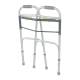 Lumex® 604070A Bariatric Dual-Release X-Wide Folding Walker, Without Wheels - Folded