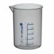 BrandTech 606081 Polypropylene Griffin Beaker with Blue Printed Graduations - 25mL