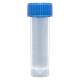 5mL Transport Tubes - PP Self-Standing Conical Bottom with Unassembled PE Blue Screw Cap