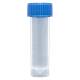 5mL Transport Tubes - PP Self-Standing Conical Bottom with Unassembled PE Blue Screw Cap