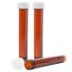 Transport Tubes 10mL - PP Self-Standing Conical Bottom with Unassembled PE White Screw Cap - Amber Color Tube