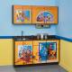 Clinton Pediatric Theme Base & Wall Cabinets - School House