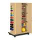 Clinton 6155 CabinetRac with Doors - Maple (Physical Activity Aids are Not Included)