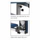 Clinton Power Series Extra Wide Blood Drawing Chair with Padded Arms