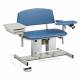 Clinton Power Series Bariatric Blood Drawing Chair with Padded Flip Arm and Drawer