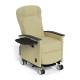 Champion Healthcare Solutions CHS-63P Alo Treatment Clinical Transport Recliner with Wing Back, Swing-Away Arms, Power Recline - 45 Right Front View with Table Up