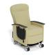 Champion Healthcare Solutions CHS-64P Alo Treatment Clinical Bariatric Transport Recliner with Wing Back, Swing-Away Arms, Power Recline - 45 Right Front View