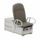 Brewer 6500PLUS-PR92 Access® High-Low PLUS Exam Table with Power Back - Gunmetal Upholstery (The EasyGlide™ Mobility System is Sold Separately)