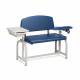 Clinton 66002 Lab X Series Extra-Wide Blood Drawing Chair with Padded Flip Arm and Drawer