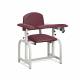 Clinton 66010 Lab X Series Blood Drawing Chair with Padded Arms - Burgundy