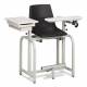 Clinton Standard Lab Series Extra-Tall Blood Drawing Chair with ClintonClean Flip-Arm and Drawer