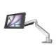 Compulocks 660REACH11APXB Reach Arm Mount with Apex Secured Enclosure - For 11" iPad Air, Clamped, Left Angle View (Tablet is Not Included)