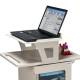 Clinton 67-120 ProVisions™ Point-of-Care Procedure Cart - Elevated Workstation Top, Top Detail View with Laptop (Laptop and Supplies are not included.)