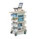 Clinton 67-127 ProVisions™ Point-of-Care Phlebotomy Cart - Elevated Workstation Top (Laptop and Supplies are not included.)