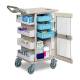 Clinton 67-157 ProVisions™ Point-of-Care Phlebotomy Cart with Push Handle, Opened Door (Supplies are not included.)