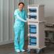 Clinton 67-2480 ProVisions™ Point-of-Care Replenish Cart, Actual Use (Healthcare professional and other items shown are for illustrative purposes only and are not included.)