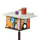 Clinton 67256 Pediatric Phlebotomy Cart - Totally Teddy Graphics, Slightly Angled Front View (Items pictured on top not included)