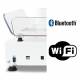 Wireless Wi-Fi, Bluetooth 5.0, RS232, and USB-B ports are included.