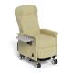 Champion Healthcare Solutions CHS-67P Ascent II Transport Recliner with Wing Back, Swing-Away Arms, Power Recline - 45 Right Front View with Table Up