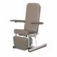 Clinton Model 6810 Recliner Series Hi-Lo Blood Drawing Chair Model 6810 (Upright Position) - Warm Gray Upholstery 