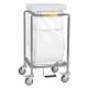 R&B Wire 682W Single Leakproof Hamper with Lid - White Bag