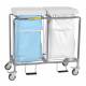 R&B Wire 684BW Double Leakproof Hamper with Lid - Blue and White Bags