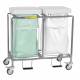 R&B Wire 684GW Double Leakproof Hamper with Lid - Green and White Bag 