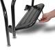 Lift-up footrest for helping patients out of the scale.